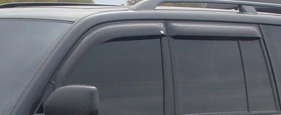 Дефлекторы боковых окон тёмные (4 шт.) Toyota Land Cruiser J100 (1998-2007)